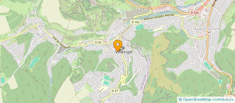 localisation de l'entreprise INSTITUT DE BEAUTE SYLVIE  VILLERUPT