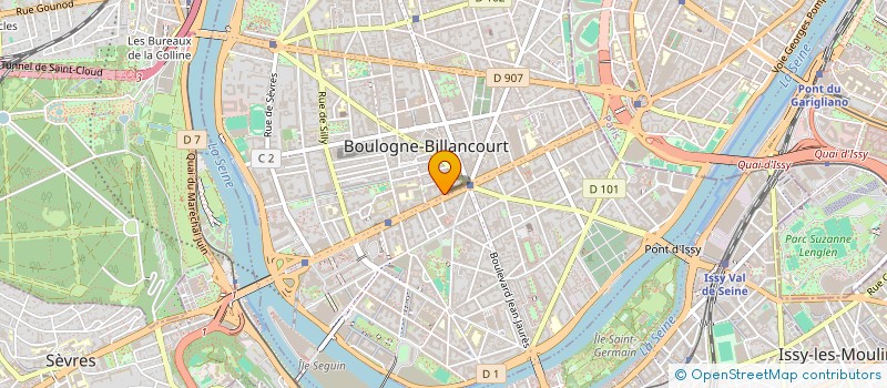 localisation de l'entreprise INSTITUT DE BEAUTE TARAS à BOULOGNE-BILLANCOURT