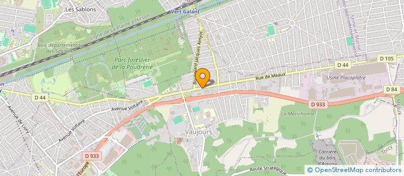 localisation de l'entreprise INSTITUT DE BEAUTE VAUJOURS à VAUJOURS