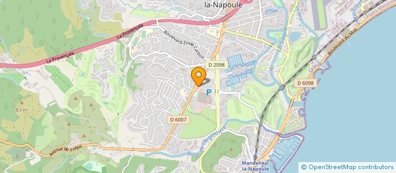 localisation de l'entreprise INSTITUT DE BEAUTE VICTOIRE à MANDELIEU-LA-NAPOULE