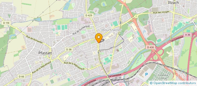 localisation de l'entreprise INSTITUT DE BEAUTE YASMIN à MULHOUSE