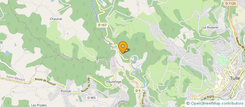 localisation de l'entreprise INSTITUT DE BOXE CHRISTIAN REBOUL  TULLE