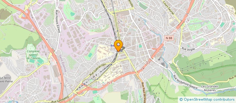 localisation de l'entreprise INSTITUT DE CONDUITE  SAINT-ETIENNE