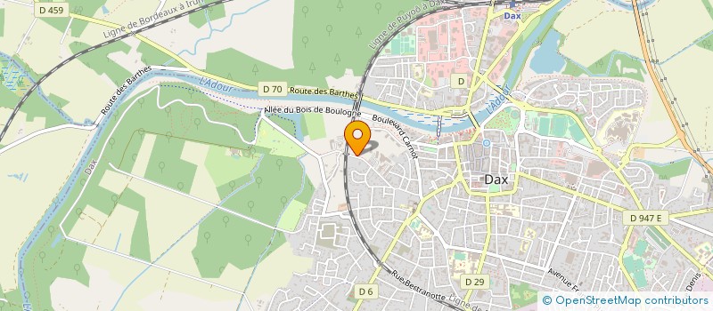 localisation de l'entreprise INSTITUT DE DEVELOPPEMENT DE FORMATION ET D'INTERVENTION SOCIALE à DAX