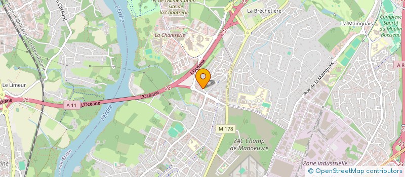 localisation de l'entreprise INSTITUT DE DEVELOPPEMENT ET DE FORMATION DES ENTREPRISES DE TP ET DE PROMOTION DE INFRASTRUCTURES DES PAYS DE LA LOIRE à NANTES