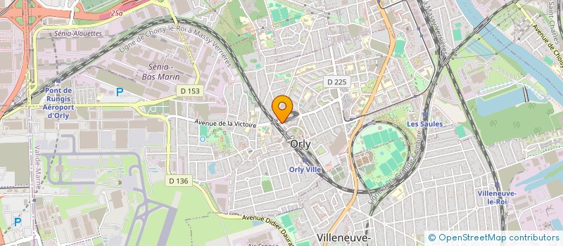 localisation de l'entreprise INSTITUT DE FORMATION AEROPORTUAIRE  ORLY