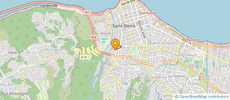 localisation de l'entreprise INSTITUT DE FORMATION AUX PROFESSIONS DE LA RADIO, DE LA TELEVISION, ET ANNEXES à SAINT-DENIS
