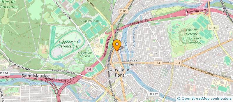 localisation de l'entreprise INSTITUT DE FORMATION CENTRE BILANS  JOINVILLE-LE-PONT