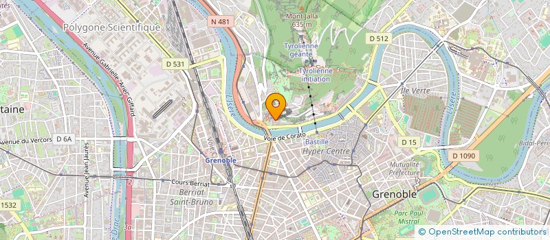 localisation de l'entreprise INSTITUT DE FORMATION DE CROUPIERS  GRENOBLE