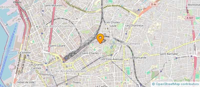 localisation de l'entreprise INSTITUT DE FORMATION DES METIERS DE LA PHARMACIE à MARSEILLE