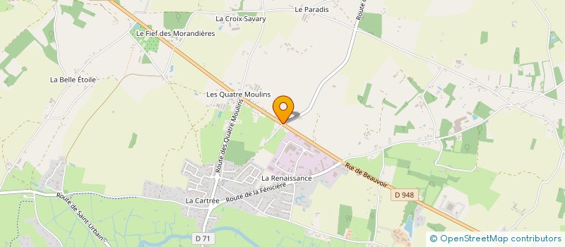 localisation de l'entreprise INSTITUT DE FORMATION DES METIERS DE LA VIANDE BERTAGNE à SALLERTAINE