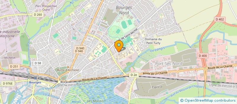 localisation de l'entreprise INSTITUT DE FORMATION EN ALTERNANCE DE BOURGES à BOURGES