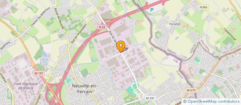 localisation de l'entreprise INSTITUT DE FORMATION EN ENERGIE ET ECONOMIE DE RESSOURCES  NEUVILLE-EN-FERRAIN