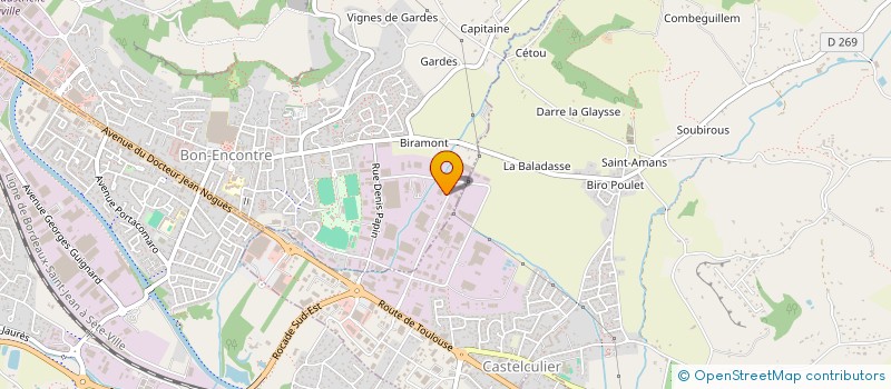 localisation de l'entreprise INSTITUT DE FORMATION ET ACCOMPAGNEMENT DES PROFESSIONNELS  BON-ENCONTRE