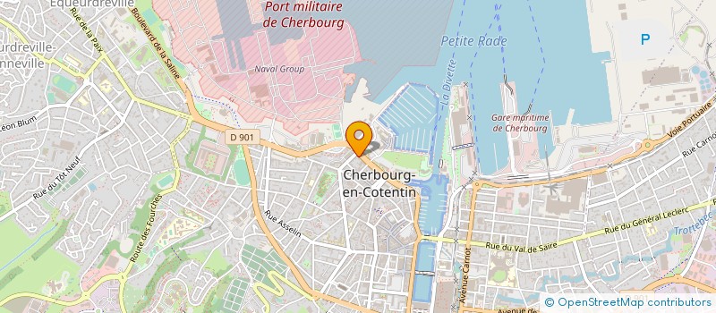 localisation de l'entreprise INSTITUT DE FORMATION ET DE RECHERCHE DU BATIMENT DE LA MANCHE   CHERBOURG-EN-COTENTIN
