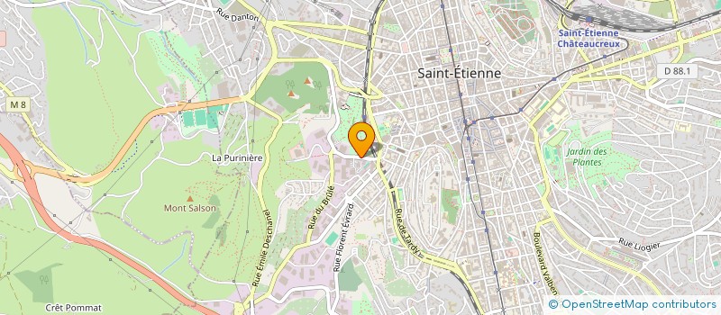 localisation de l'entreprise INSTITUT DE FORMATION ET DE RECHERCHE DU BATIMENT ET DES TRAVAUX PUBLICS  SAINT-ETIENNE