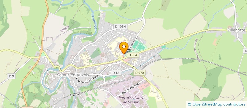 localisation de l'entreprise INSTITUT DE FORMATION INTERHOSPITALIER à SEMUR-EN-AUXOIS