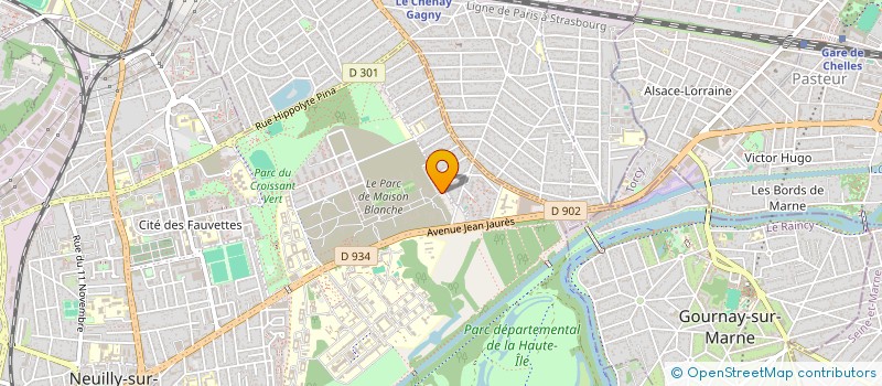 localisation de l'entreprise INSTITUT DE FORMATION INTERHOSPITALIER THEODORE SIMON à NEUILLY-SUR-MARNE