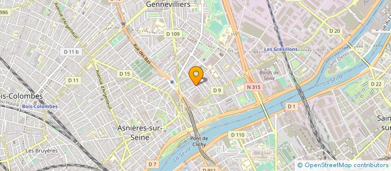 localisation de l'entreprise INSTITUT DE FORMATION INTERNATIONAL à GENNEVILLIERS