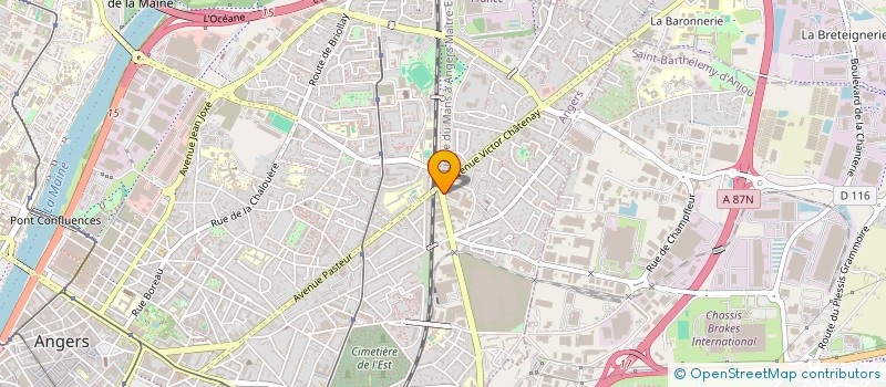 localisation de l'entreprise INSTITUT DE FORMATION POUR LES ACTIVITES DE SECURITE (IFAS) à ANGERS