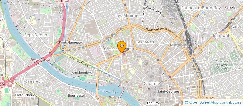 localisation de l'entreprise INSTITUT DE FORMATION PROFESSIONNELLE D'AQUITAINE à TOULOUSE