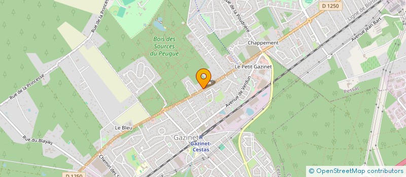 localisation de l'entreprise INSTITUT DE FORMATION PROFESSIONNELLE DE BORDEAUX à PESSAC
