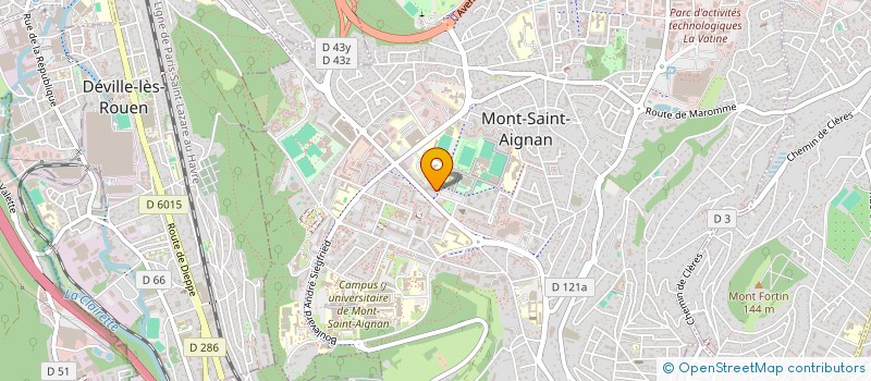 localisation de l'entreprise INSTITUT DE FORMATION PROFESSIONNELLE EN REGION ACADEMIQUE à MONT-SAINT-AIGNAN