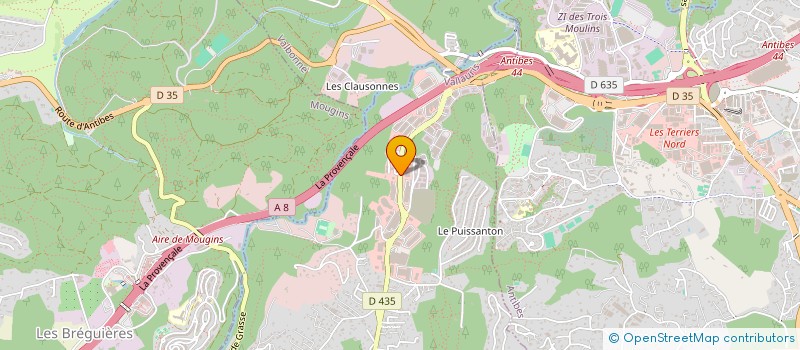 localisation de l'entreprise INSTITUT DE FORMATIONS SANITAIRES, SOCIALES ET SERVICES A LA PERSONNE à VALLAURIS