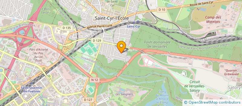 localisation de l'entreprise INSTITUT DE GESTION FINANCE & INFORMATIQUE à SAINT-CYR-L'ECOLE