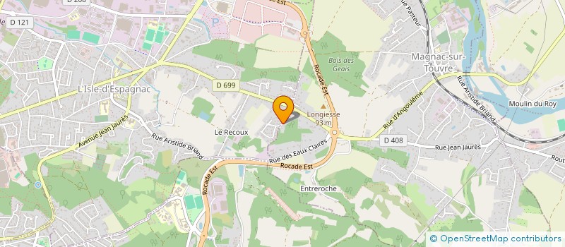 localisation de l'entreprise INSTITUT DE KENPO KARATE ET DES ARTS DE SELF DEFENSES  MAGNAC-SUR-TOUVRE