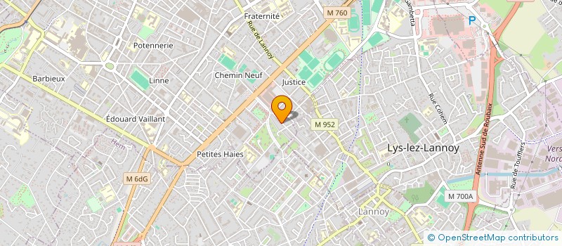 localisation de l'entreprise INSTITUT DE KINESITHERAPIE ACTIVE  ROUBAIX