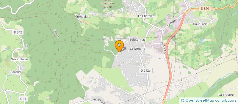 localisation de l'entreprise INSTITUT DE L'ALIMENTATION BIO  PEAUGRES