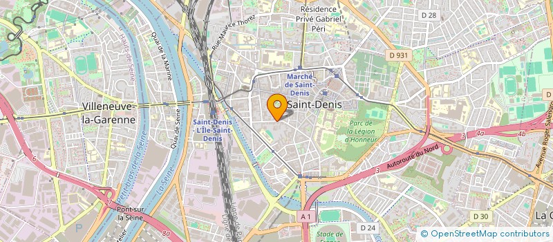 localisation de l'entreprise INSTITUT DE L ECOLOGIE EN MILIEU URBAIN à SAINT-DENIS