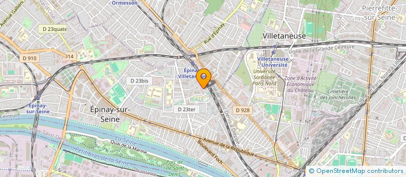 localisation de l'entreprise INSTITUT DE L HABITAT FRANCAIS 91 à EPINAY-SUR-SEINE