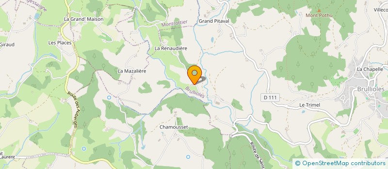 localisation de l'entreprise INSTITUT DE L'OASIS DE CHAMOUSSET  BRULLIOLES