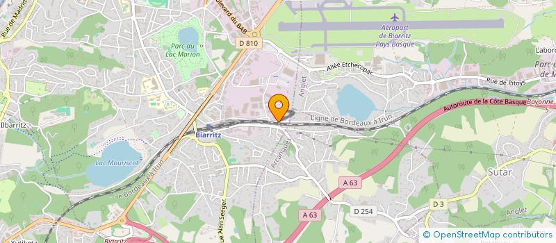 localisation de l'entreprise INSTITUT DE LA FORMATION AUX METIERS DES SERVICES à BIARRITZ
