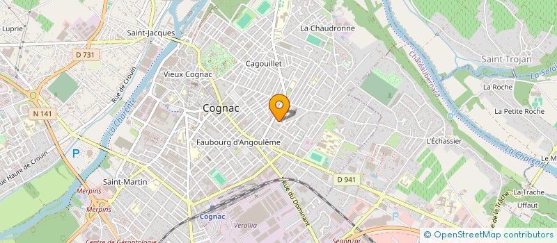 localisation de l'entreprise INSTITUT DE LA FORME ET DE LA FORCE à COGNAC
