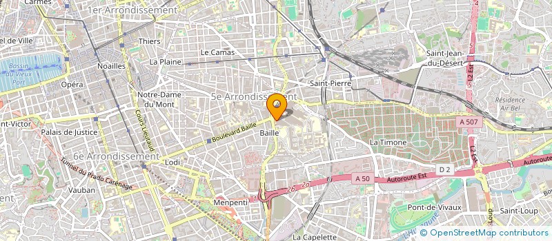 localisation de l'entreprise INSTITUT DE LA MALADIE D'ALZHEIMER à MARSEILLE