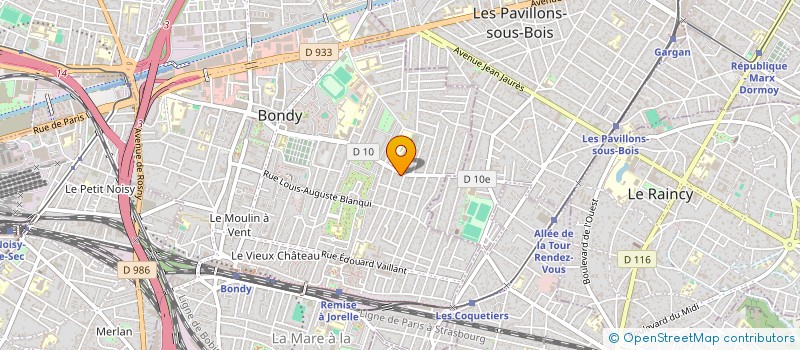 localisation de l'entreprise INSTITUT DE LA SECURITE INCENDIE ET DE LA SURETE à LE RAINCY