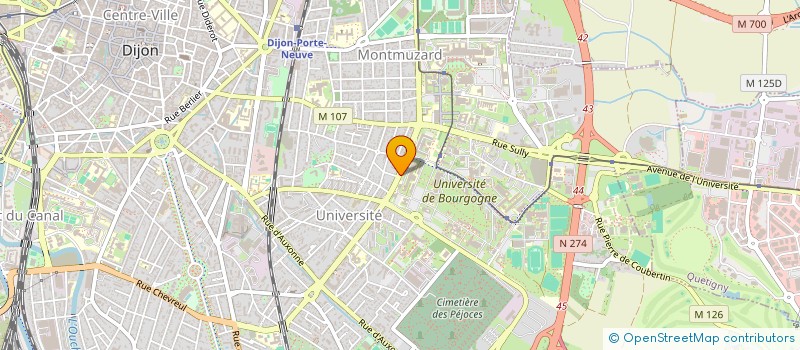 localisation de l'entreprise INSTITUT DE MATHEMATIQUES ECONOMIQUES à DIJON