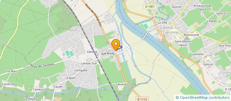 localisation de l'entreprise INSTITUT DE PODOLOGIE AQUITAIN  CERONS