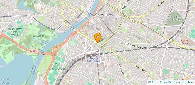 localisation de l'entreprise INSTITUT DE PROFESSIONNALISATION SPORTIVE PARISIEN à ANGERS