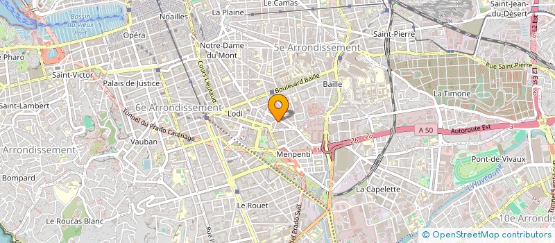 localisation de l'entreprise INSTITUT DE PROMOTION DE L'EGALITE PROFESSIONNELLE SUD à MARSEILLE