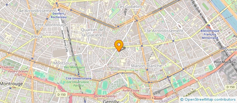 localisation de l'entreprise INSTITUT DE PSYCHOSOMATIQUE PIERRE-MARTY  PARIS