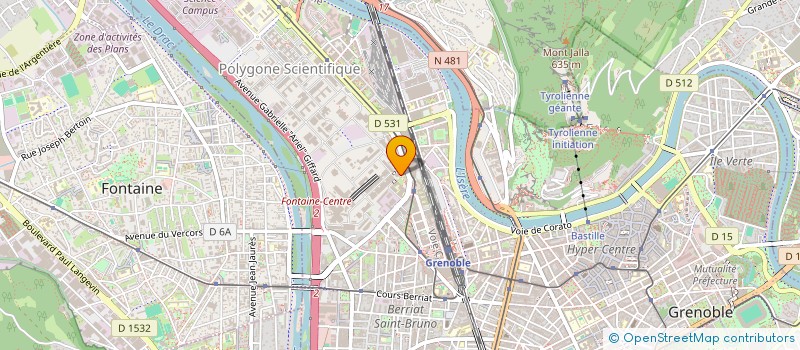 localisation de l'entreprise INSTITUT DE RECHERCHE CHORUS à GRENOBLE