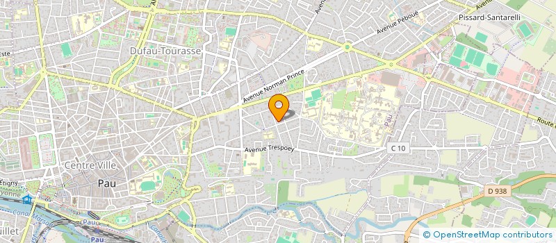 localisation de l'entreprise INSTITUT DE RECHERCHE CLINIQUE à PAU