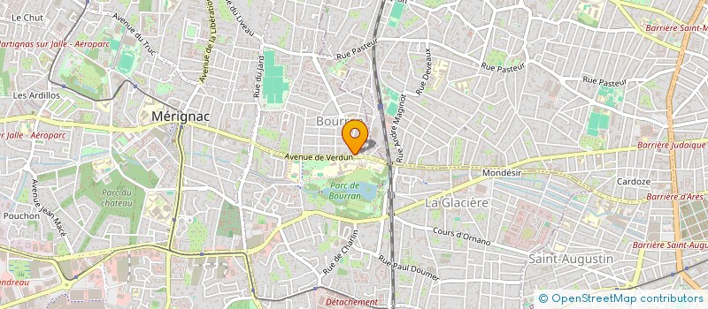 localisation de l'entreprise INSTITUT DE RECHERCHE ET MARKETING à MERIGNAC