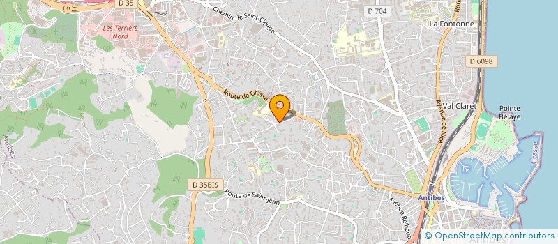 localisation de l'entreprise INSTITUT DE RECHERCHE MEDICALE AZUREEN à ANTIBES