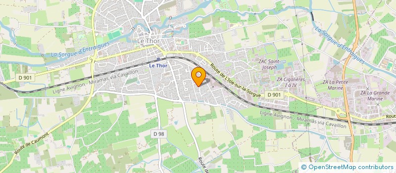 localisation de l'entreprise INSTITUT DE RECHERCHES SUR LES CONSCIENCES ENERGETIQUE ET DU BIEN ETRE  LE THOR