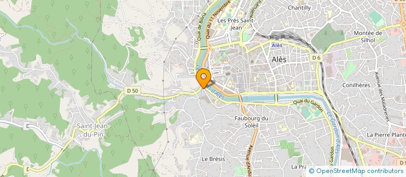 localisation de l'entreprise INSTITUT DE SANTE NATURELLE DANIEL ROUX  ALES